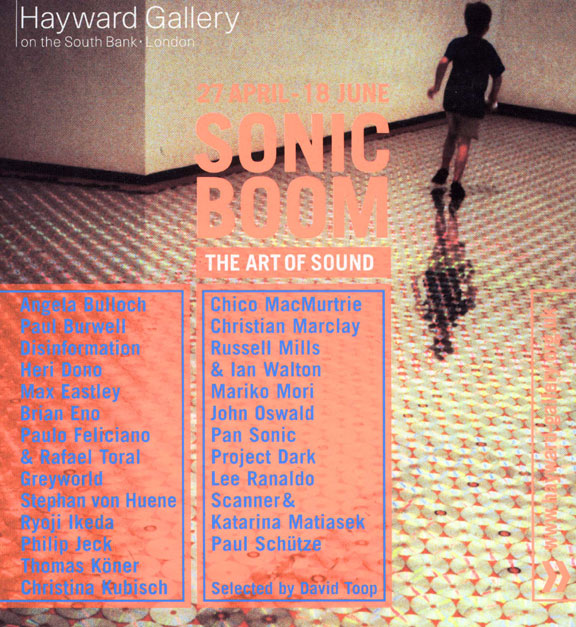Sonic Boom flyer at the Hayward gallery